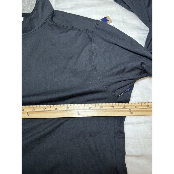 CHUBBIES Obsidian Black Yellow Quarter Zip Pullover Movementum Men's LARGE *NEW* - Picture 10 of 10